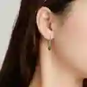 Candongas Aretes Para Mujer Con Cristal Fabricados En Plata