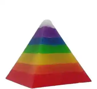 Vela Piramide 7 Potencias 10cm X 10cm