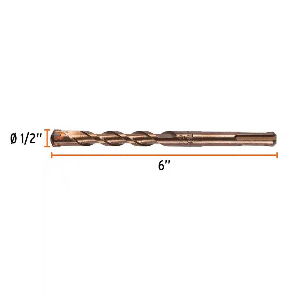 Broca Para Muro 1/2'' X 6'' Ranurada (sds Plus)