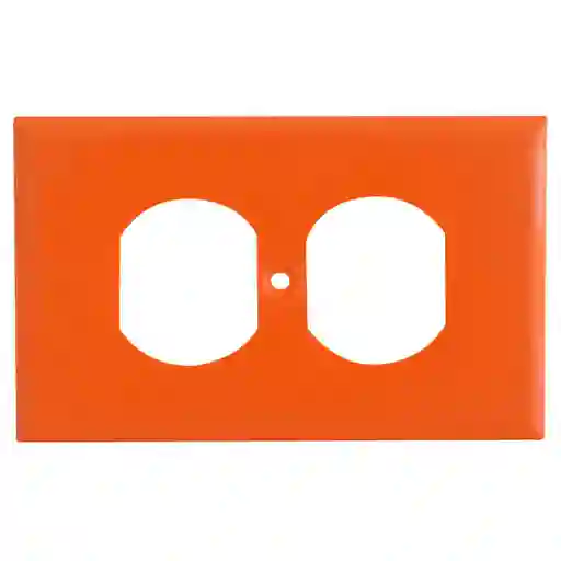 Tapa Para Toma Plastica Naranja