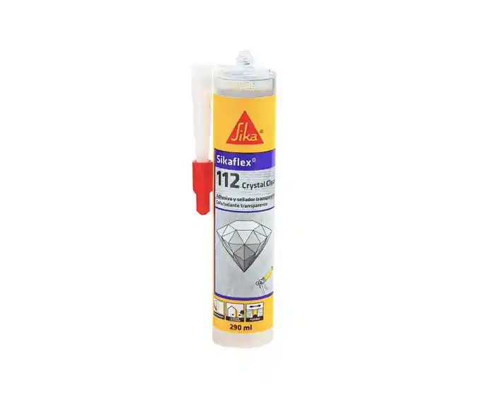 Sikaflex-112 Crystal Clear, Adhesivo Transparente 290ml