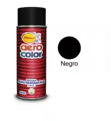 Aerosol Para Alta Temperatura Negro Mate Aerocolor