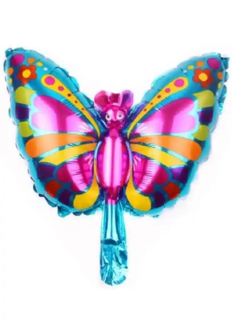 Globo Metalizado Mariposa, Niña 40cmx26cm