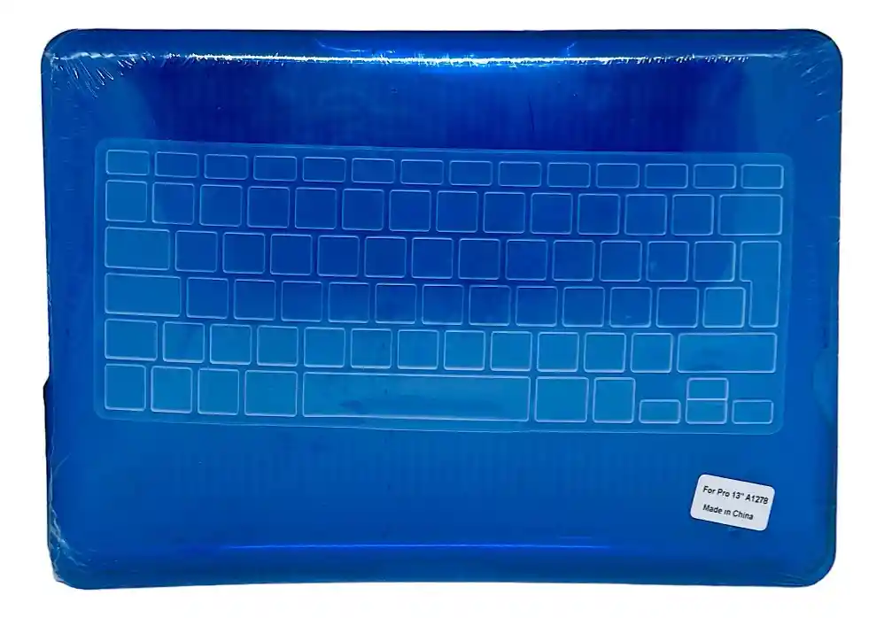 Carcasa Case + Protector Para Macbook Pro 13 A1278 Español Blue Dark