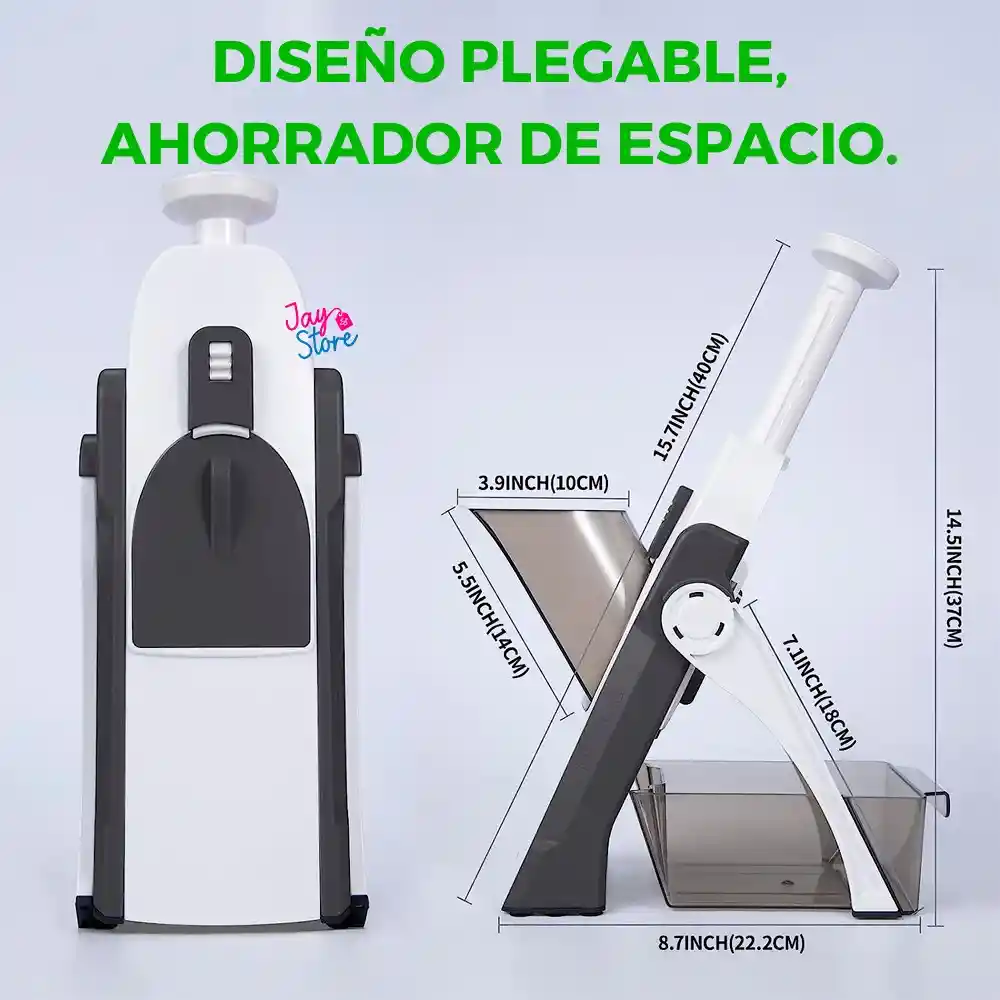 Rebanadora De Papas Picadora Verduras Mandolina Ajustable