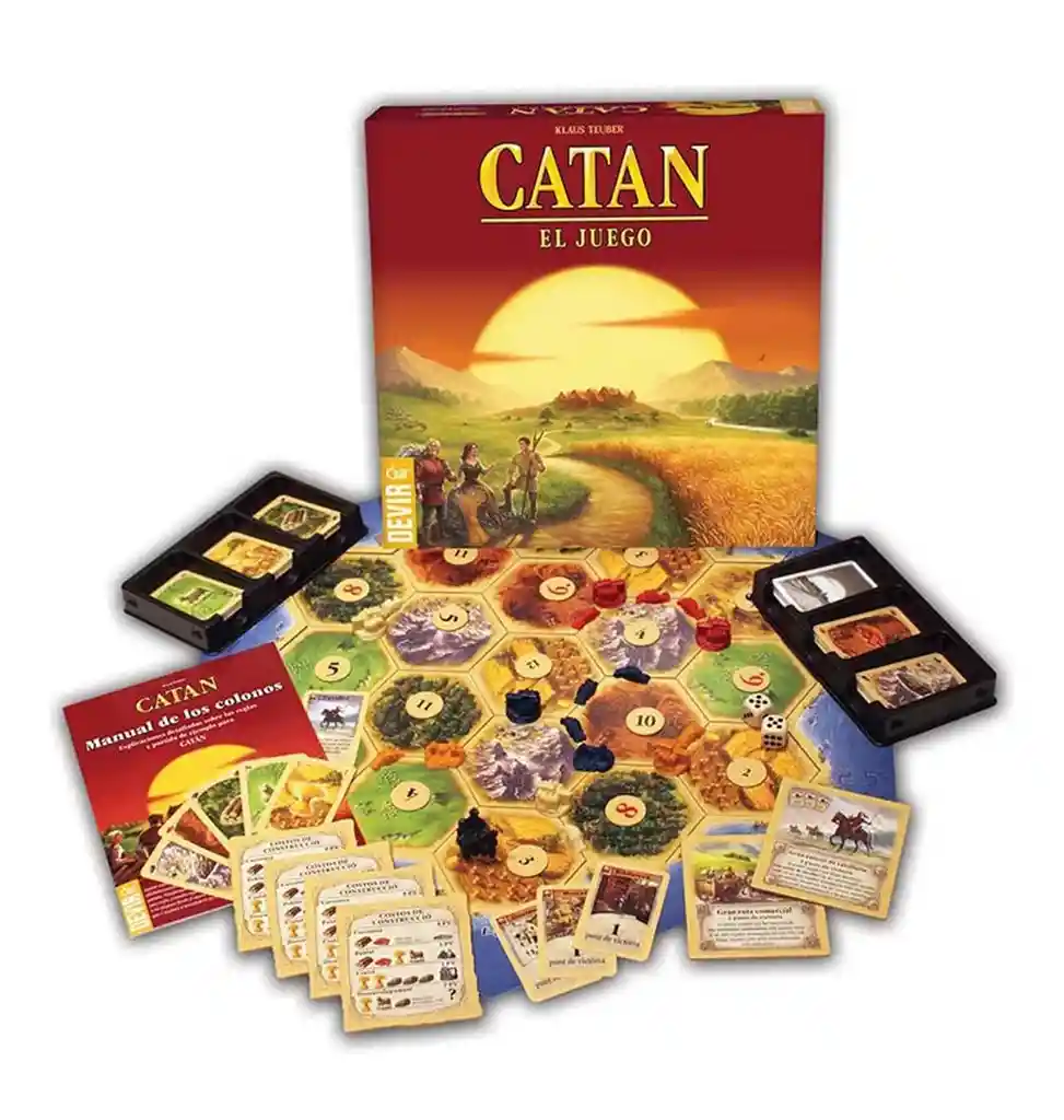 Catan Devir Básico Juego De Mesa Original Estrategia