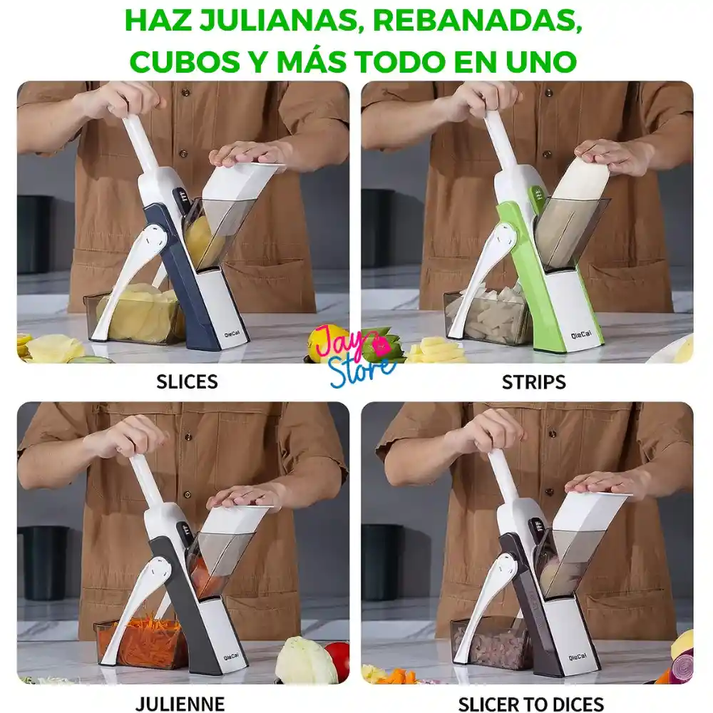 Rebanadora De Papas Picadora Verduras Mandolina Ajustable