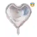 Globo Corazón Metalizado 18 Pulgadas O 45 Cms