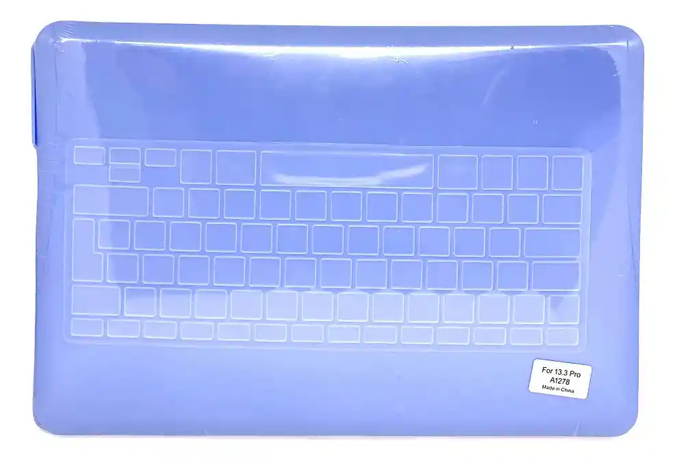 Carcasa Case + Protector Para Macbook Pro 13 A1278 Español Serenity Blue