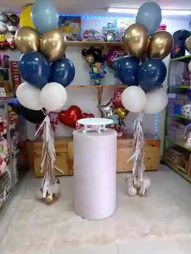 2 Bouquet De Globos Con Helio