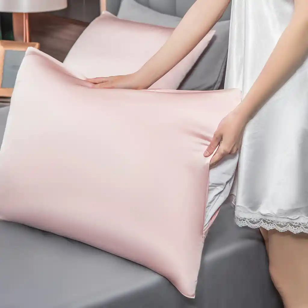 Funda De Almohada Satin Colores Surtidos