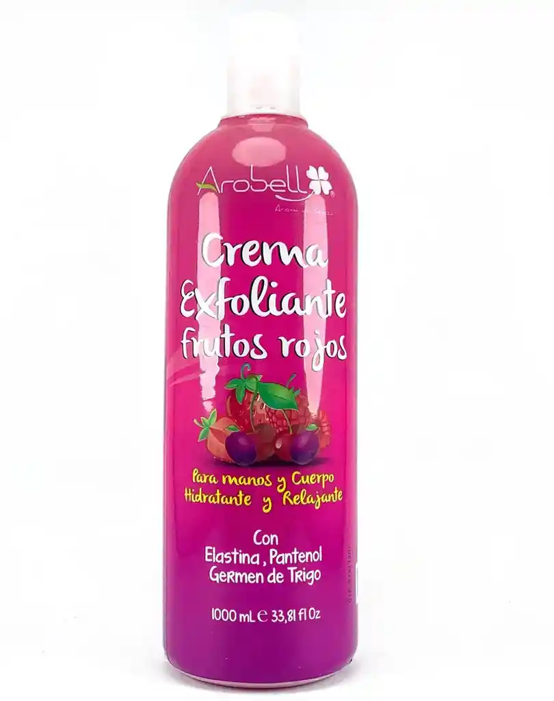 Crema Exfoliante Arobell Frutos Rojos Manos Y Cuerpo 1000ml