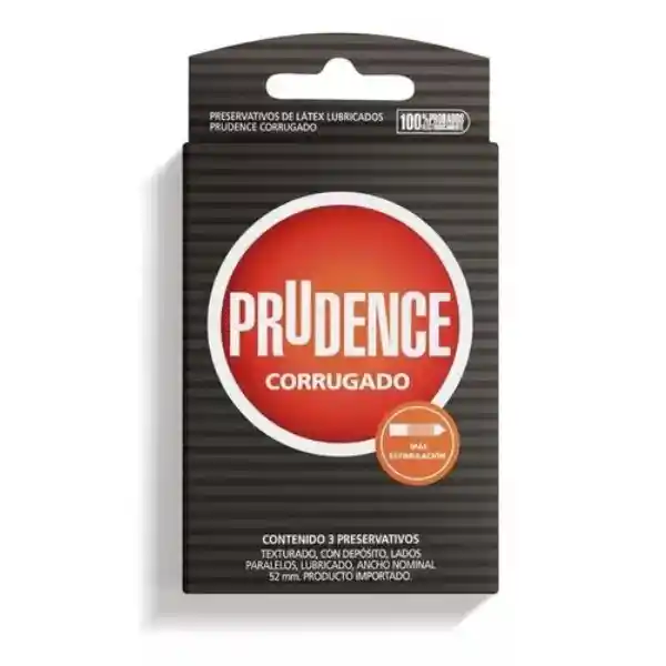 Condones Prudence Corrugado X 3 Unds - Texturizado