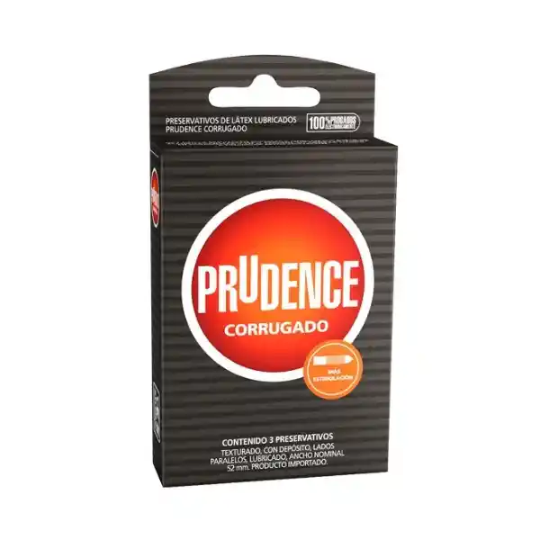 Condones Prudence Corrugado X 3 Unds - Texturizado