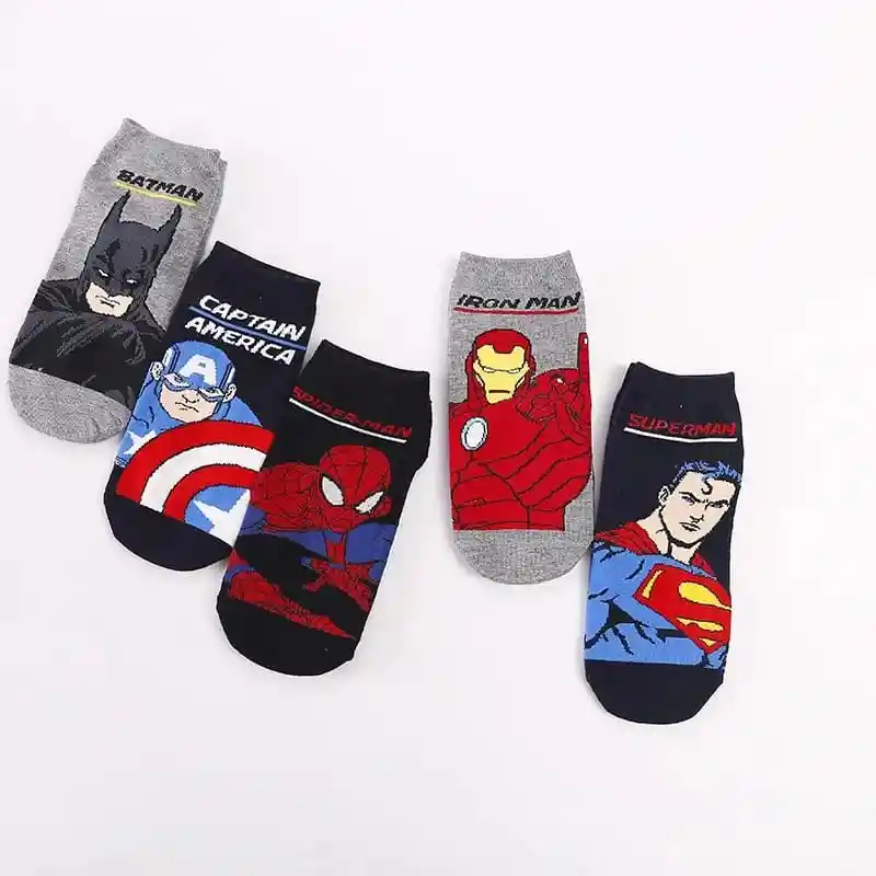 Medias Personajes Low Top Super Man