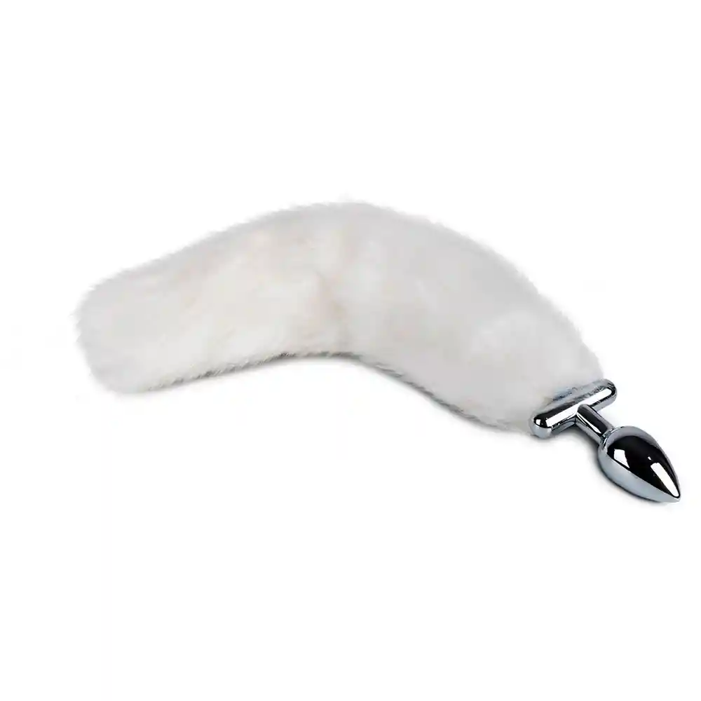 Plug Anal Luminoso Fox Tail White Camtoyz