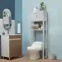 Estante Organizador Con Puertas Para Baño Gris Hielo