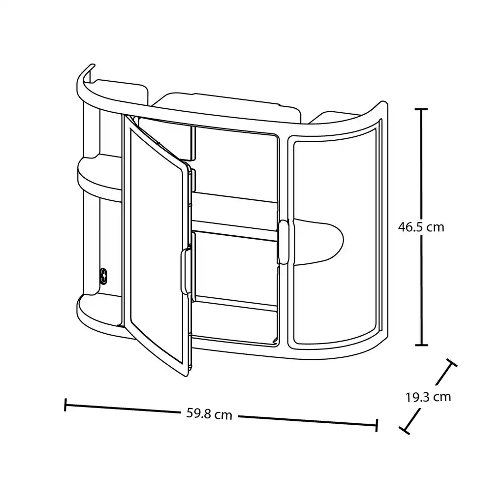 Gabinete Para Baño Con Espejo Blanco