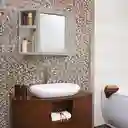 Gabinete Para Baño Con Espejo Taupe