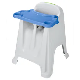 Silla Comedor Para Bebé Gris Hielo Azul Verde