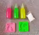 Kit De Slime Que Endurece Con El Agua + Moldes.