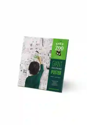 Póster Gigante Para Colorear Un Dia En El Zoológico