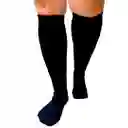 Medias Largas Deportivas Negras Futbol Talla 6-8 Unisex Niños - Niñas