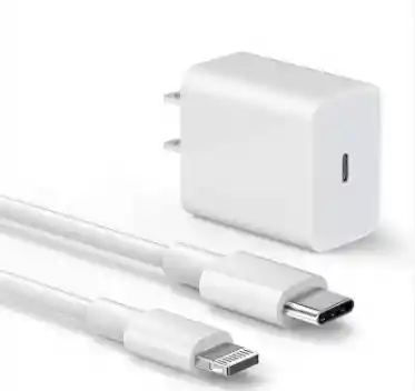 Cargador Apple De 25 W + Cable Tipo C A Iphone: Potencia Y Eficiencia En 30 Minutos Para Iphone