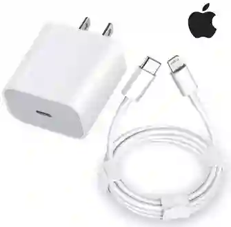 Cargador Apple De 25 W + Cable Tipo C A Iphone: Potencia Y Eficiencia En 30 Minutos Para Iphone