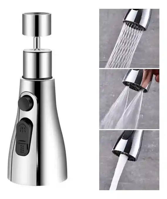 Grifo Universal Ahorrador De Agua Cocina 360º