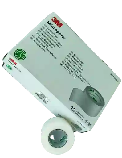  Micropore 1 In  3M  12 Unidades 25Cm X 91 M 