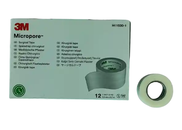  Micropore 1 In  3M  12 Unidades 25Cm X 91 M 