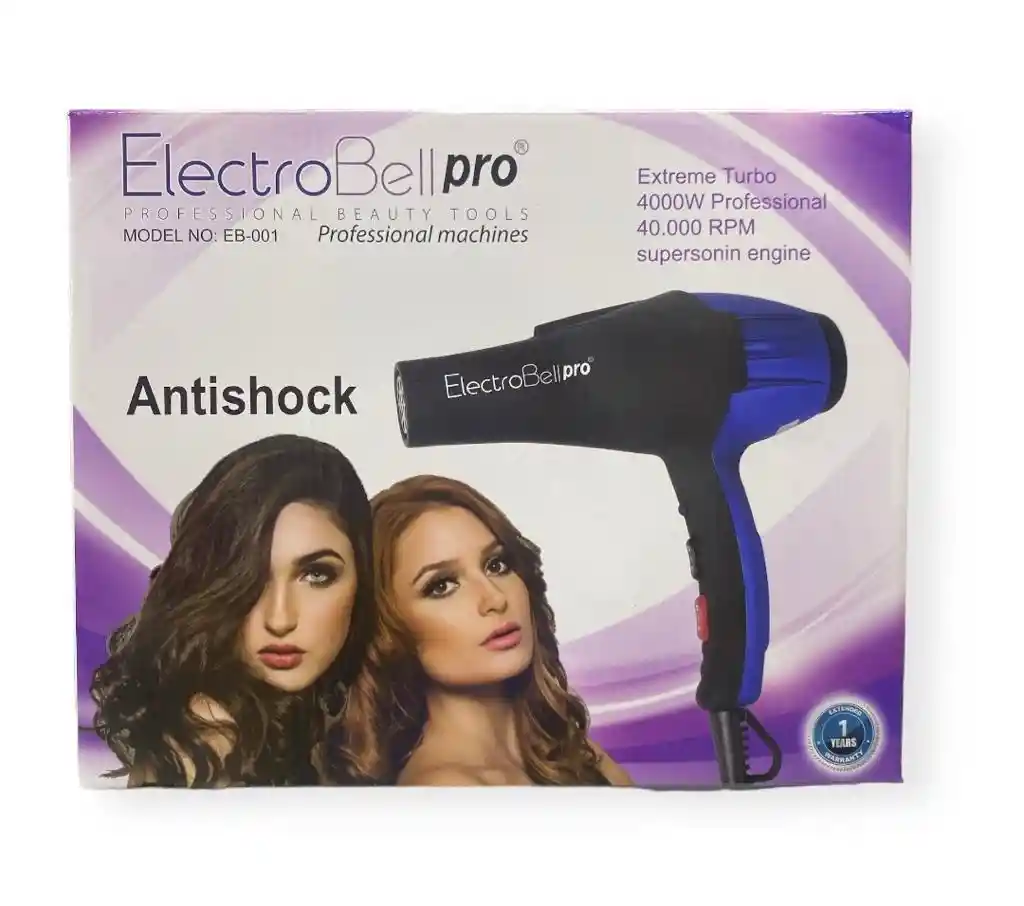 Secador Antishock Profesional Electrobellpro