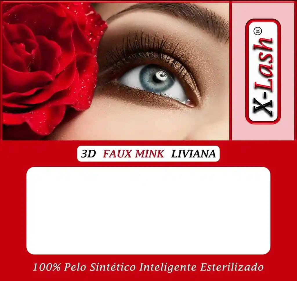 X Lash – 3d Faux Mink Liviana Pestaña Entera Ref. 004 Sakura