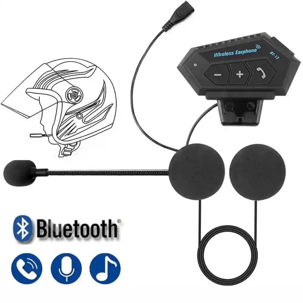 Intercomunicador De Motocicleta | Bluetooth | Sencillo