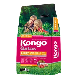 Alimento Kongo Para Gatos Sabor Carne Y Pollo X 1 Kg