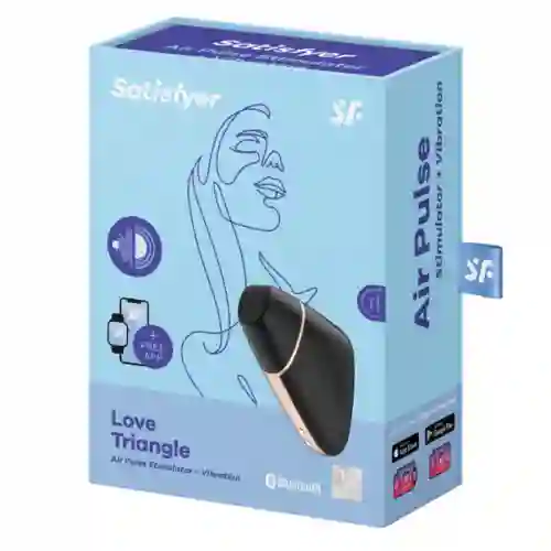 Succionador Negro Love Triangle Satisfyer