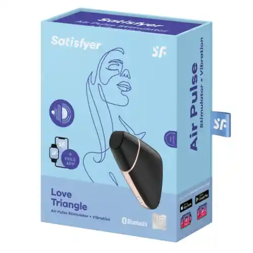 Succionador Negro Love Triangle Satisfyer