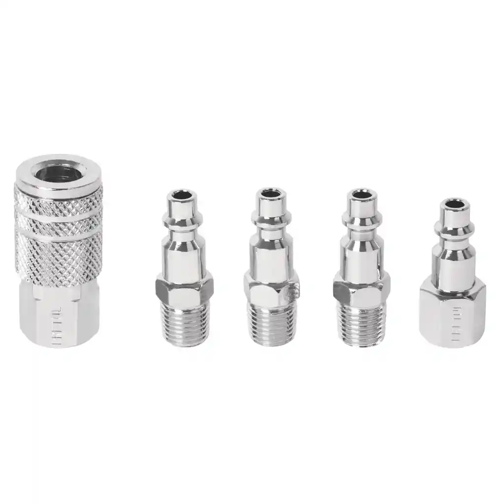 Juego De 4 Conectores Y 1 Acople Para Compresor Pretul