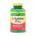 Spring Valley L-lisina 500 Mg 250 Tabletas Apoyo De La Salud Inmune