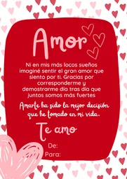 Tarjeta De Amor