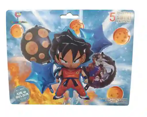 Bouquet Globo Bombas Goku Dragon Ball 5 Unds