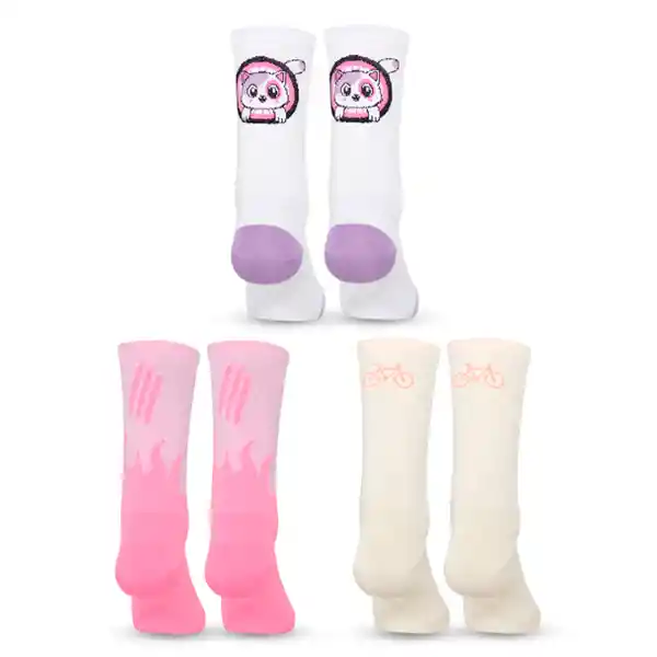 Media Ciclismo Unisex Mrhappy Pack X 3 Pares