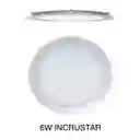 Lampara Panel Led 6w Redondo Incrustar Luz Blanca