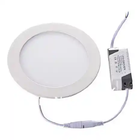 Lampara Panel Led 6w Redondo Incrustar Luz Blanca