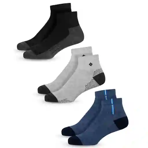 Media Tobillera Lisa Hombre Mrhappy Pack X 3 Pares