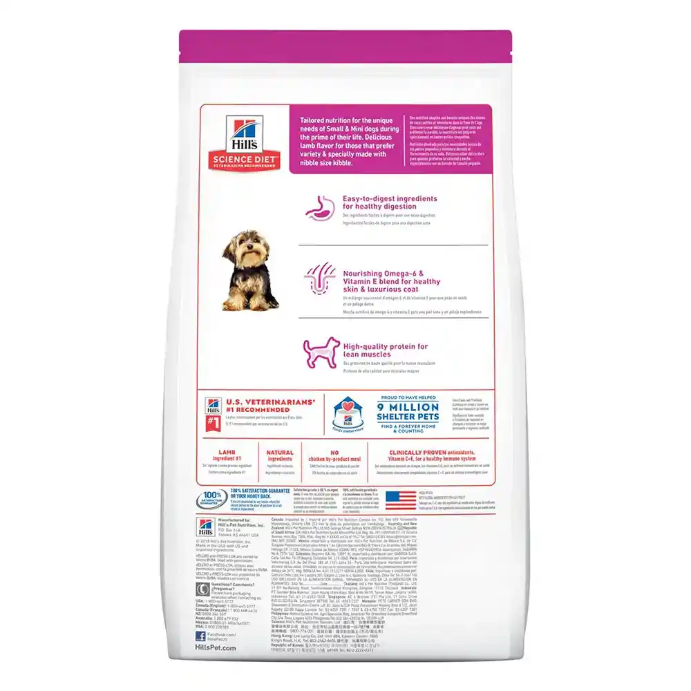   Hills  Science Diet Adult Small Paws  Adulto Raza Pequena Y Miniatura 