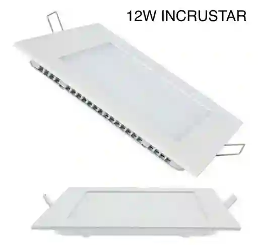 Lampara Panel Led 12w Cuadrado Incrustar 6"