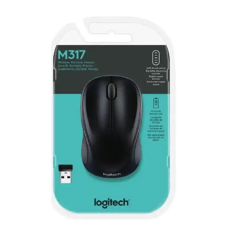 Mouse Logitech M317 Inalmbrico Negro