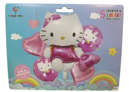 Bouquet Globo Bombas Hello Kitty 5 Unds